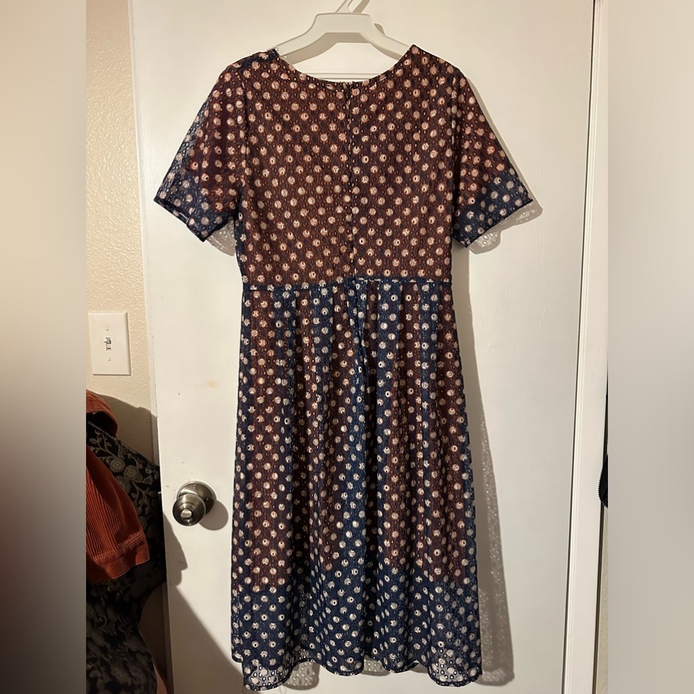 Mesh midi dress